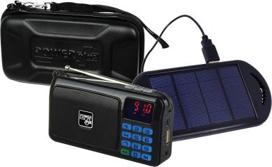 Powerplus Crow Solar/USB gespeistes FM-Radio / mp3 Player 