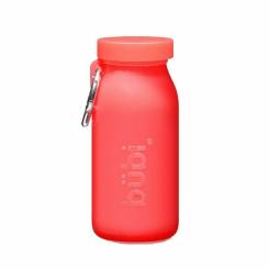Bübi Bottle faltbare Silikon Flasche 414ml 14oz Kamin dunkelrot 