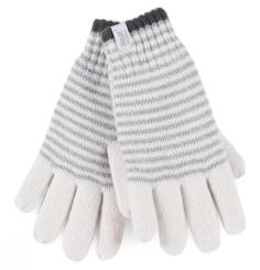 Heat Holders BSGH724SMCRM OSLO LADIES STRIPE GLOVES CREAM S/M 