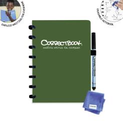 CorrectBook DIN A5 forest green blanko 