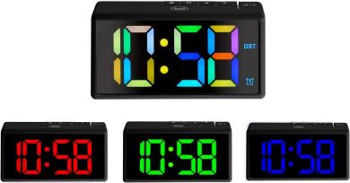 Trevi EC-886 Digital Clock mit Color Display black 