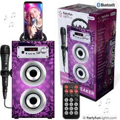 PartyFunLights 86219 - KARAOKE MICROPHONE • MIC. HOLDER • PHONE HOLDER 