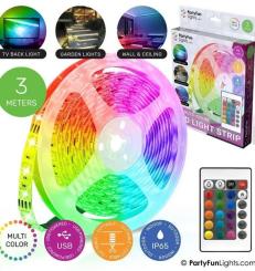 PartyFunLights 86808 - USB LED LIGHT STRIP - 3M 