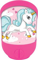 Lexibook NLJ20UNI Einhorn Tragbares Wand- & Tisch-Nachtlicht 