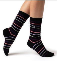 Heat Holders UTLHH213G1BLK LADIES ULTRA LITE STRIPE - RIGA black 