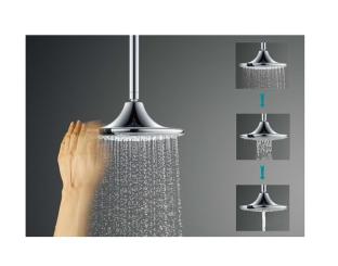 SINED SOFFIONEDOCCIA-LED-3 3F168 Kopfbrause Mit Led Und 3 Düsen grau 