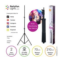 PartyFunLights 86496 - TRIPOD ADJUSTABLE H. 210CM 