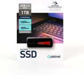 Platinet PMFSSD1000 USB Stick 1000 GB schwarz 