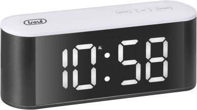 Trevi EC 883 BL Digitaler Wecker mit Thermometer weiß 