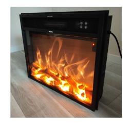 MPC CAMINETTO-VULCANO Elektrokamineinsatz schwarz 