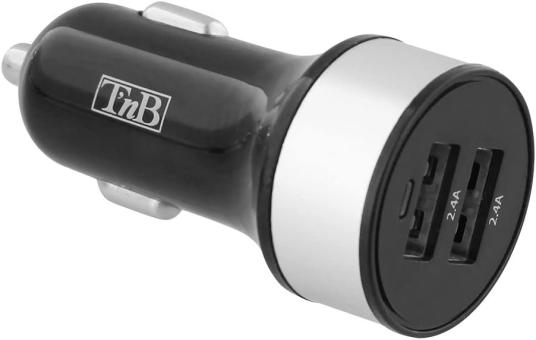 TNB ACGPCAR48 Double USB car charger 4.8A - black 