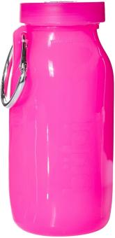 Bübi Bottle faltbare Silikon Flasche 414ml 14oz Rosen pink 