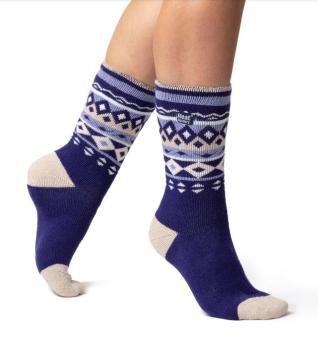 Heat Holders LTLHH557NVY LADIES JACQUARD LITE HOLMCROFT 