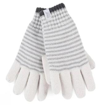 Heat Holders BSGH724SMCRM OSLO LADIES STRIPE GLOVES CREAM S/M 