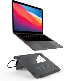Adam Elements AAPADHUBSTDGY CASA Hub Stand USB-C 5-in1 Laptop Stand Hub 