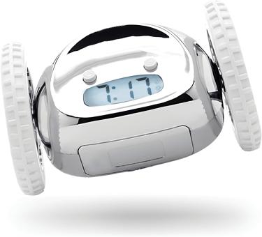 Clocky Alarm Clock chrome 