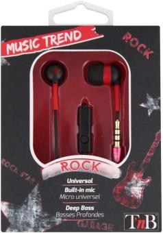 TnB ESROCK2 ROCK TREND 2 EARPHONES + MIC Black / Red 