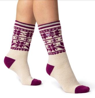 Heat Holders LTLHH559FUS LADIES JACQUARD LITE WHITEBIRK 