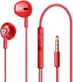 Lenovo HF140 Half In-Ear Earphone red 