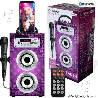 PartyFunLights 86219 - KARAOKE MICROPHONE • MIC. HOLDER • PHONE HOLDER 