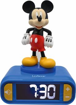 Lexibook RL800MCH Mickey Mouse Wecker mit 3D Nachtlicht-Figur 