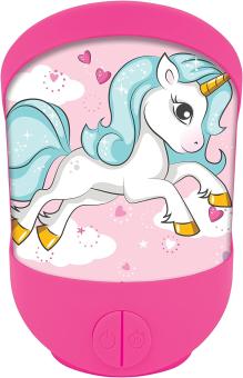 Lexibook NLJ20UNI Einhorn Tragbares Wand- & Tisch-Nachtlicht 