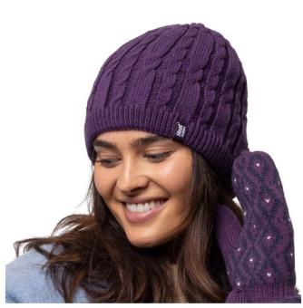 Heat Holders BSHH712OSPUR Frauen Zopfmütze purple 