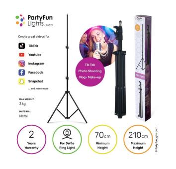 PartyFunLights 86496 - TRIPOD ADJUSTABLE H. 210CM 