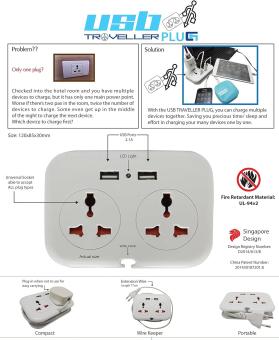 Tredan USB Traveller Portable EU 