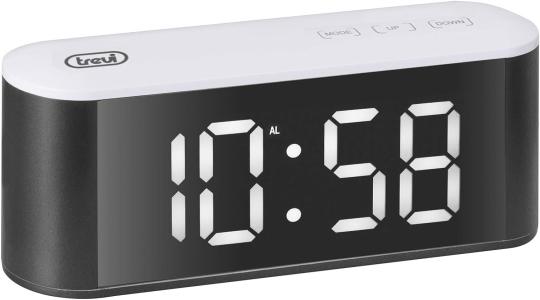 Trevi EC 883 BL Digitaler Wecker mit Thermometer weiß 