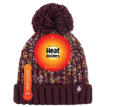 Heat Holders BSHH793OSWNE Damenmütze EIDDA texturiert mit PomPom weinrot - 2021 AUSVERKAUFT 